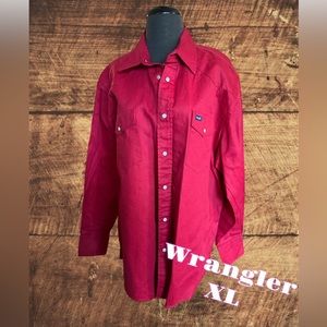 Men’s XL Wrangler Long Sleeve Shirts